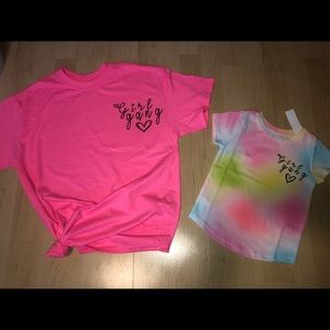 Girl gang matching shirts
